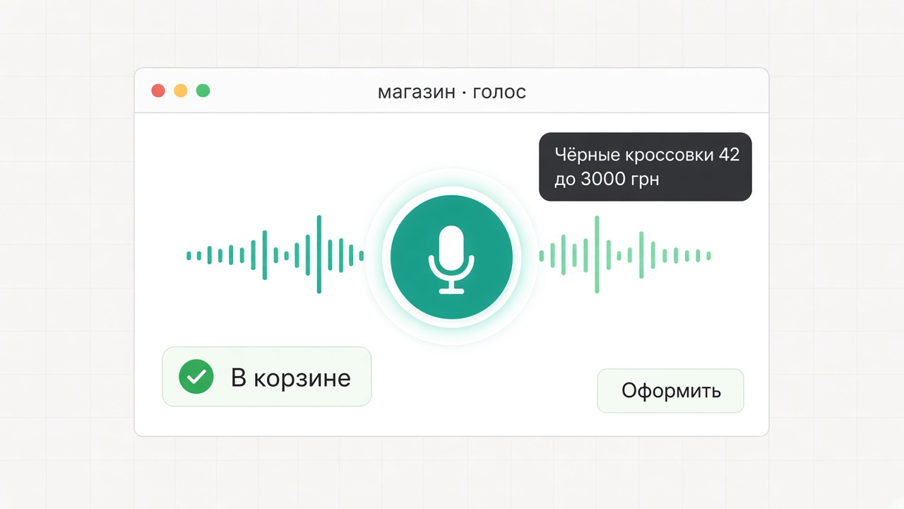 Интернет-магазин: поиск и заказ голосом